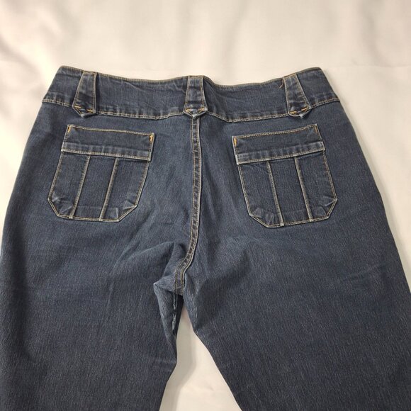 Bluenotes Hiphugger Flare Low Rise Womens Jeans Size 33x32 (Size 10) Vintage - Picture 12 of 16